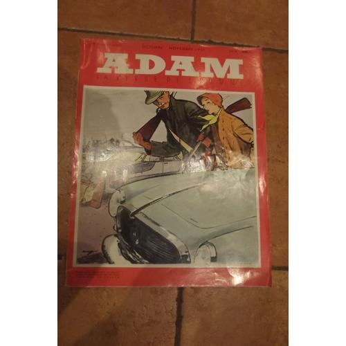 ADAM: La revue de l'homme 1956年3月号 洋書 Adam, la revue de l'homme (février-mars 1956), couverture de Hof